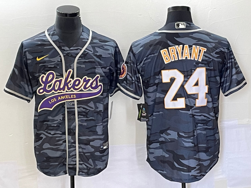 Men Los Angeles Lakers #24 Bryant camo 2023 NBA Jersey